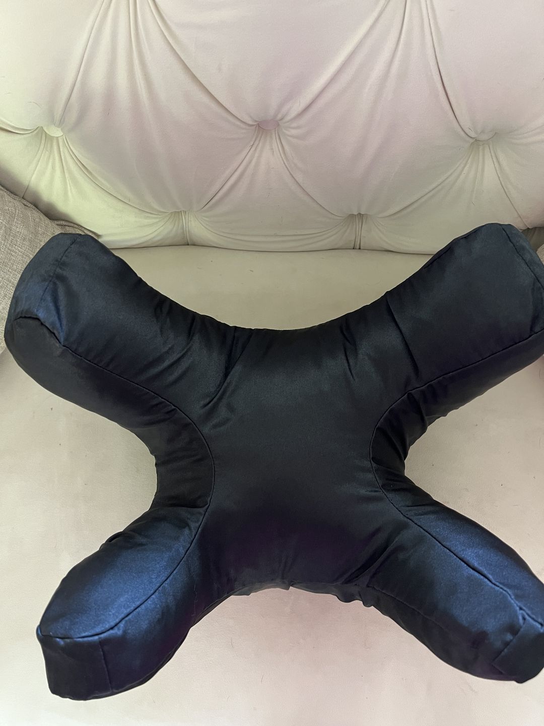 Customer photo review of NEW Flawless Face Pillow Cloud + FREE Black Satin Pillowcase