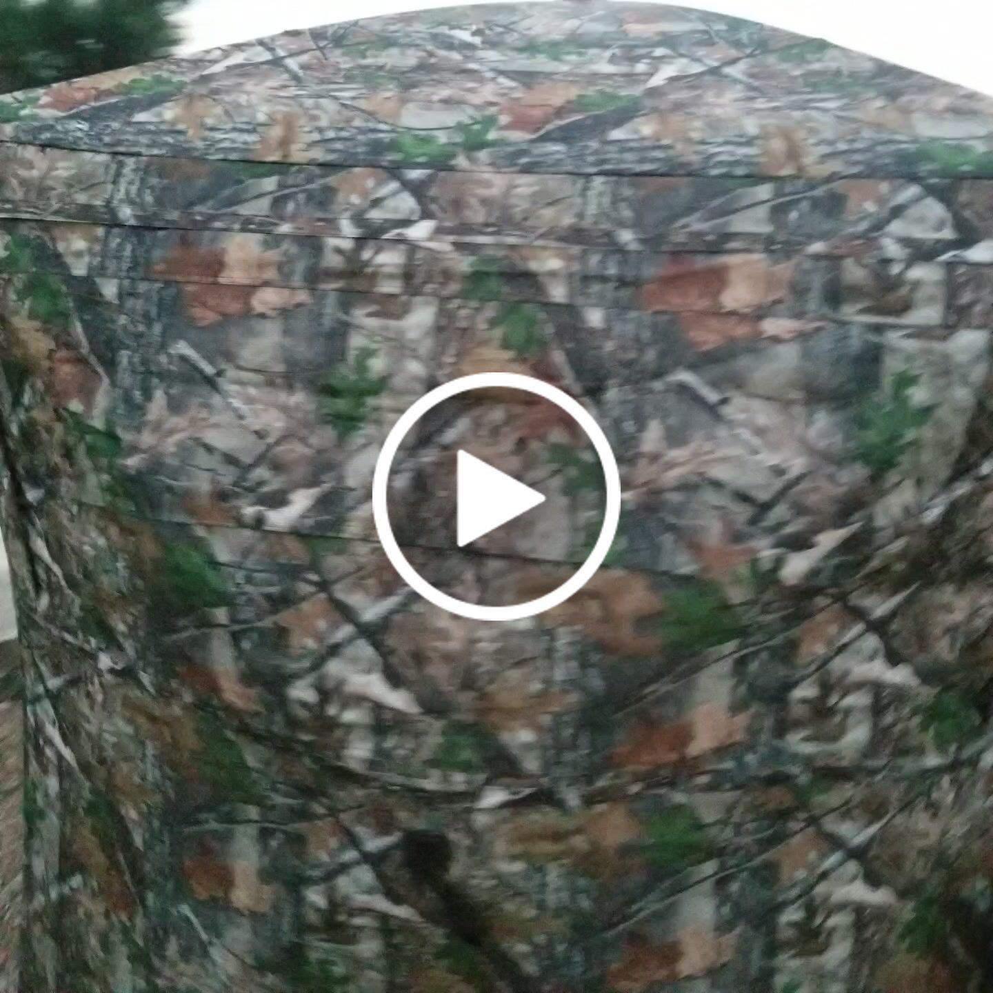 Customer video review of Hunting Blind See Through with Carrying Bag, Pop Up Ground Blinds 270 Degree