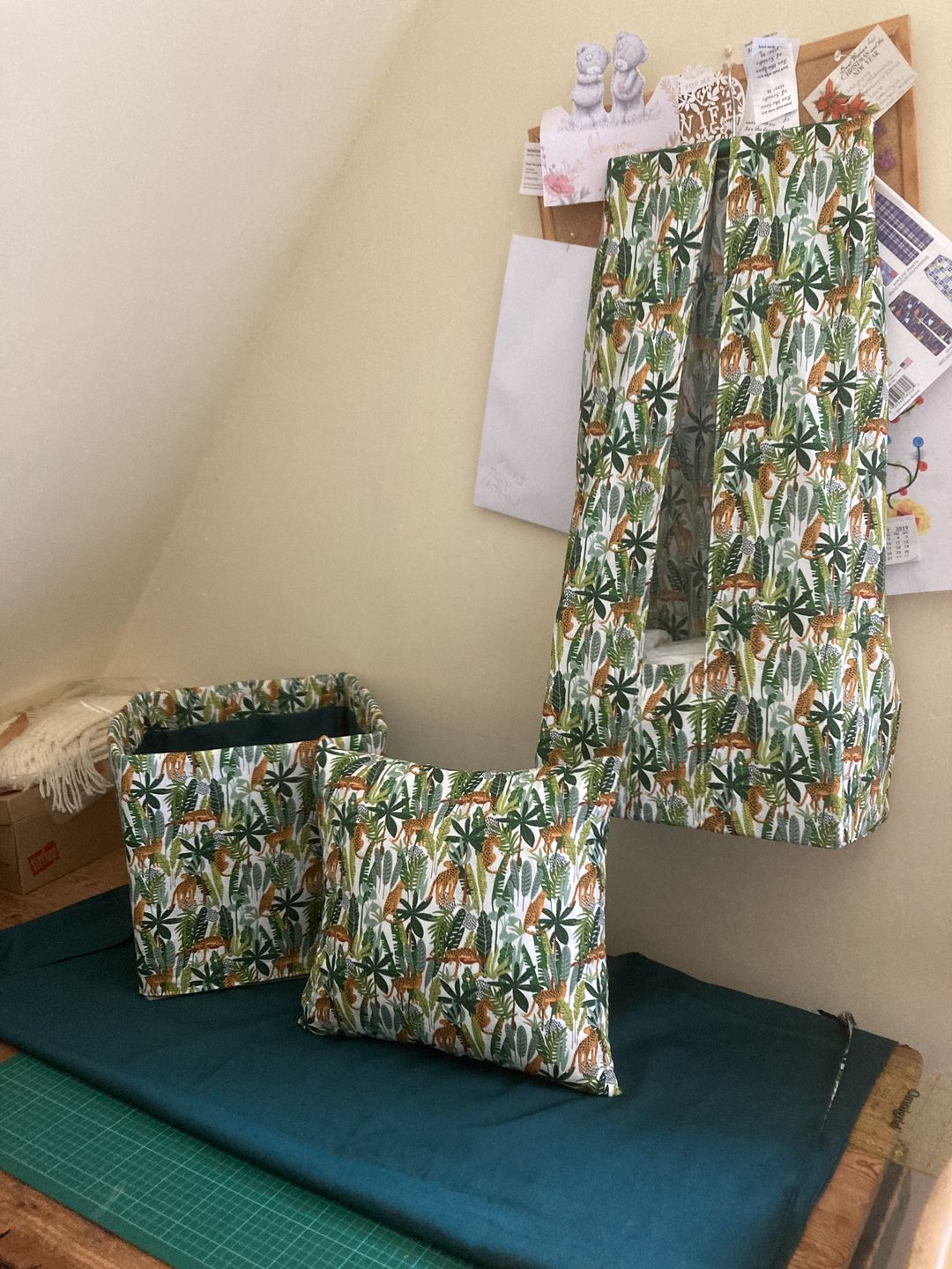 Customer photo review of Jungle Leopards Rose & Hubble Cotton Poplin Fabric