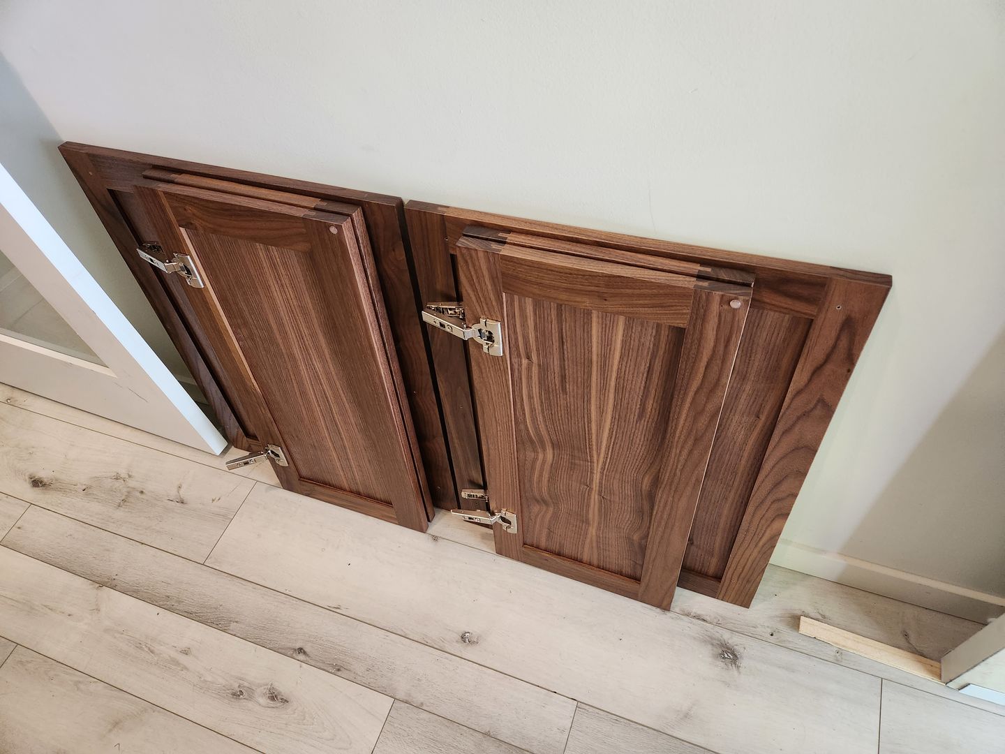 Customer photo review of Bridgeport 72" American Black Walnut Bathroom Vanity, Double Sink