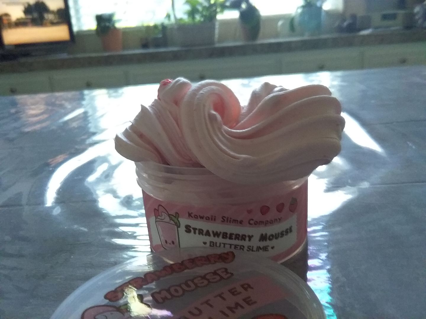 Customer photo review of Strawberry Mousse Fluffy Butter Slime