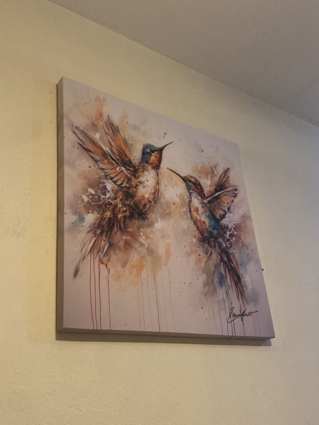 Customer photo review of Danza Amorosa de Colibríes