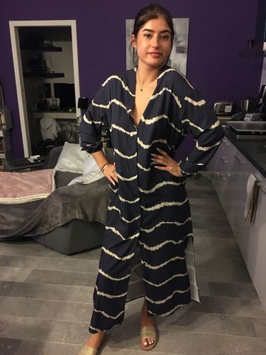 Customer photo review of Luźna sukienka z dekoltem V