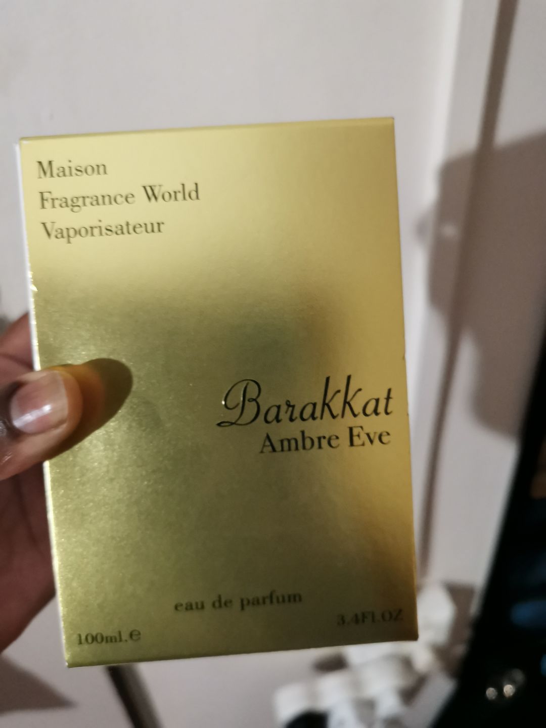 Customer photo review of Barakkat Ambre Eve 100 ml Eau De Parfum Amber eve