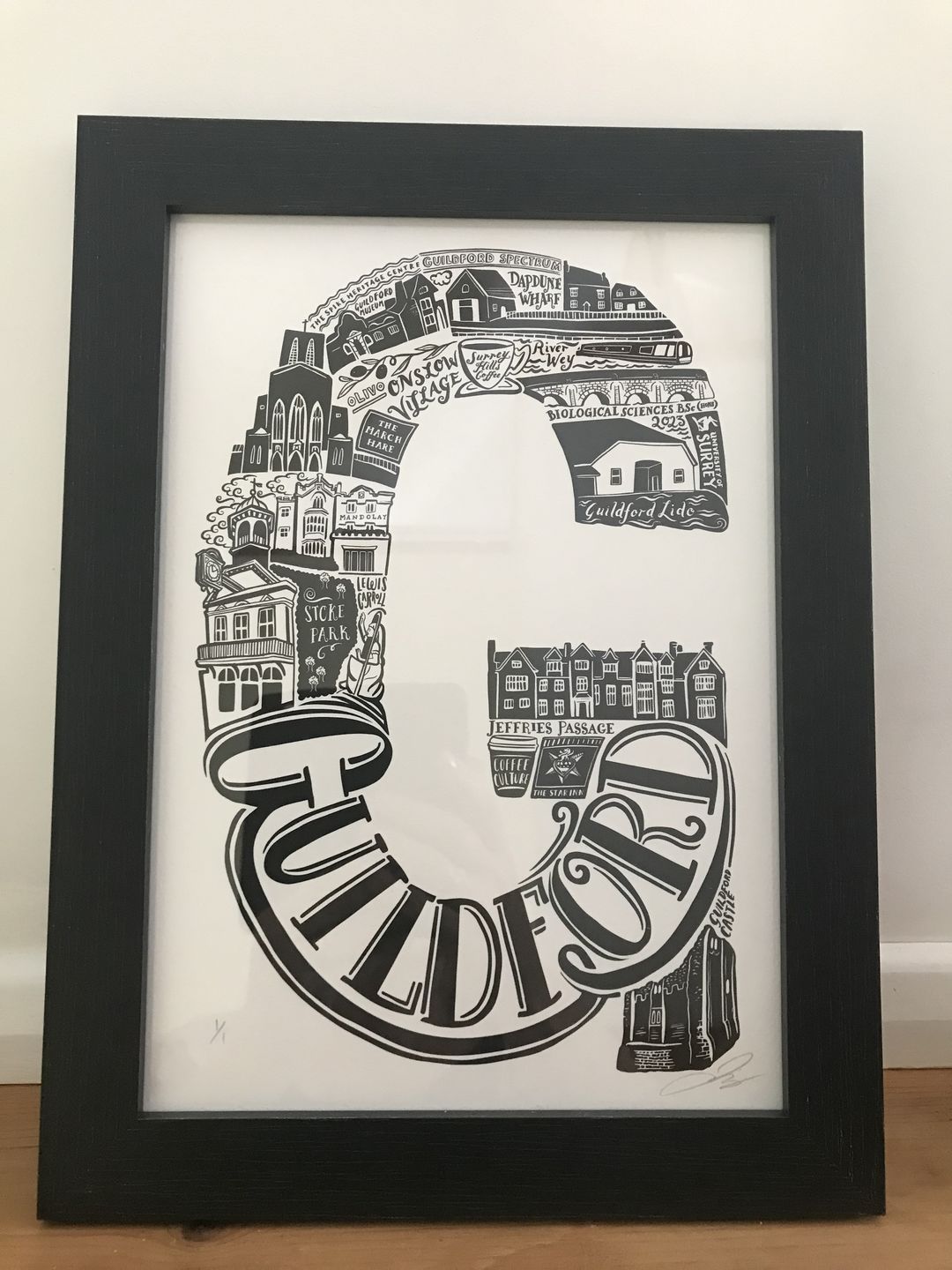 Customer photo review of Personalised Graduation Print