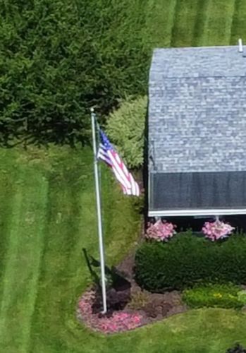 Customer photo review of 5x8ft 2-ply polyester American Flag (Popular Size)