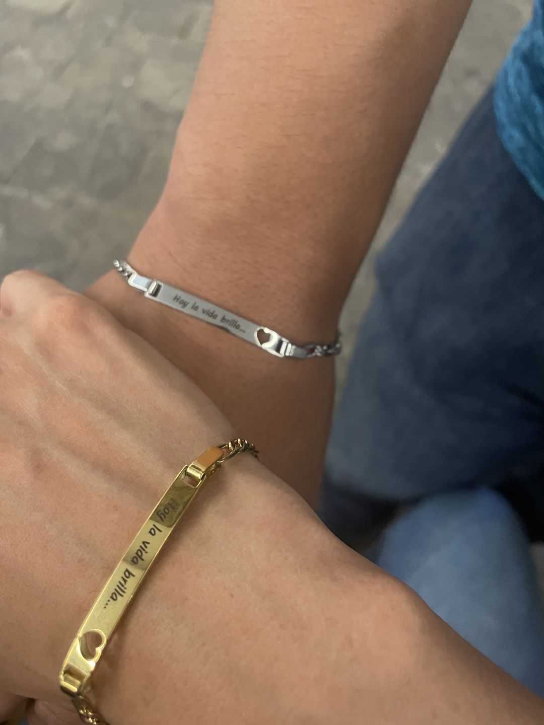Customer photo review of Pulsera Fígaro Personalizada