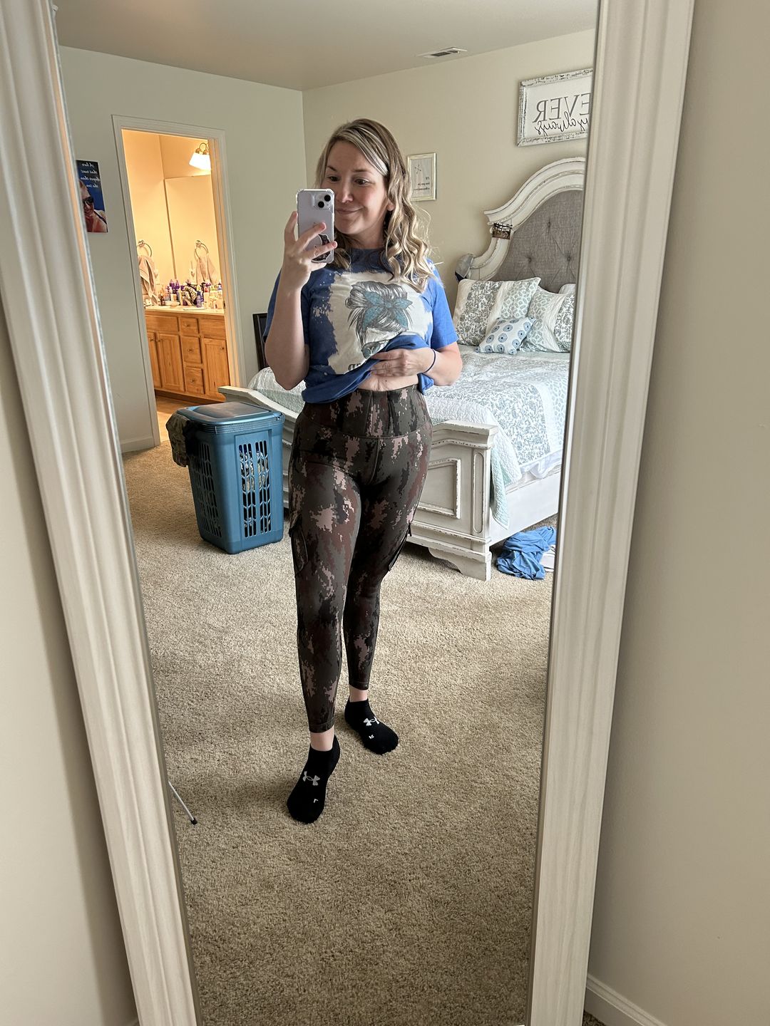 Customer photo review of Concealed Carry Leggings | Green Camo