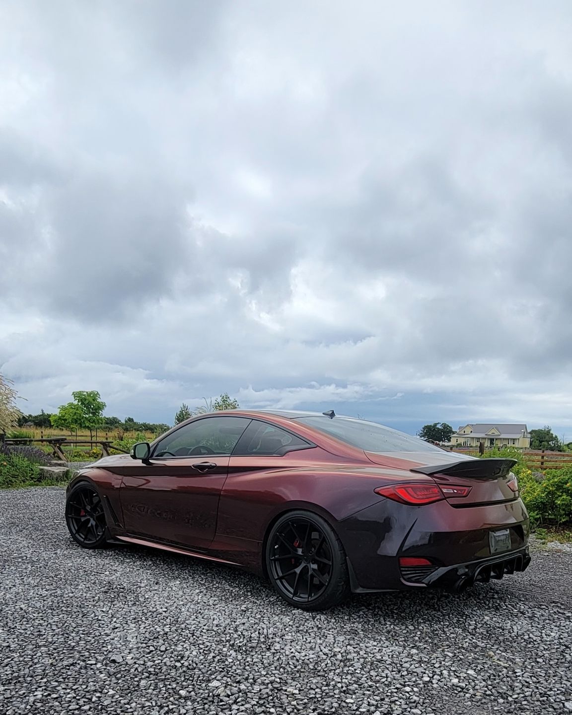 Customer photo review of Rainbow Drift Black Red Vinyl Wrap