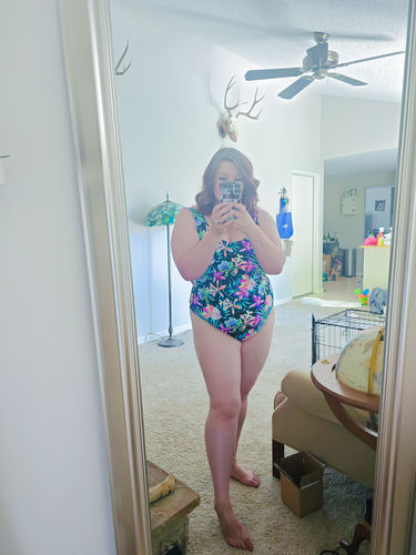 Customer photo review of Moonlit Tropics one piece