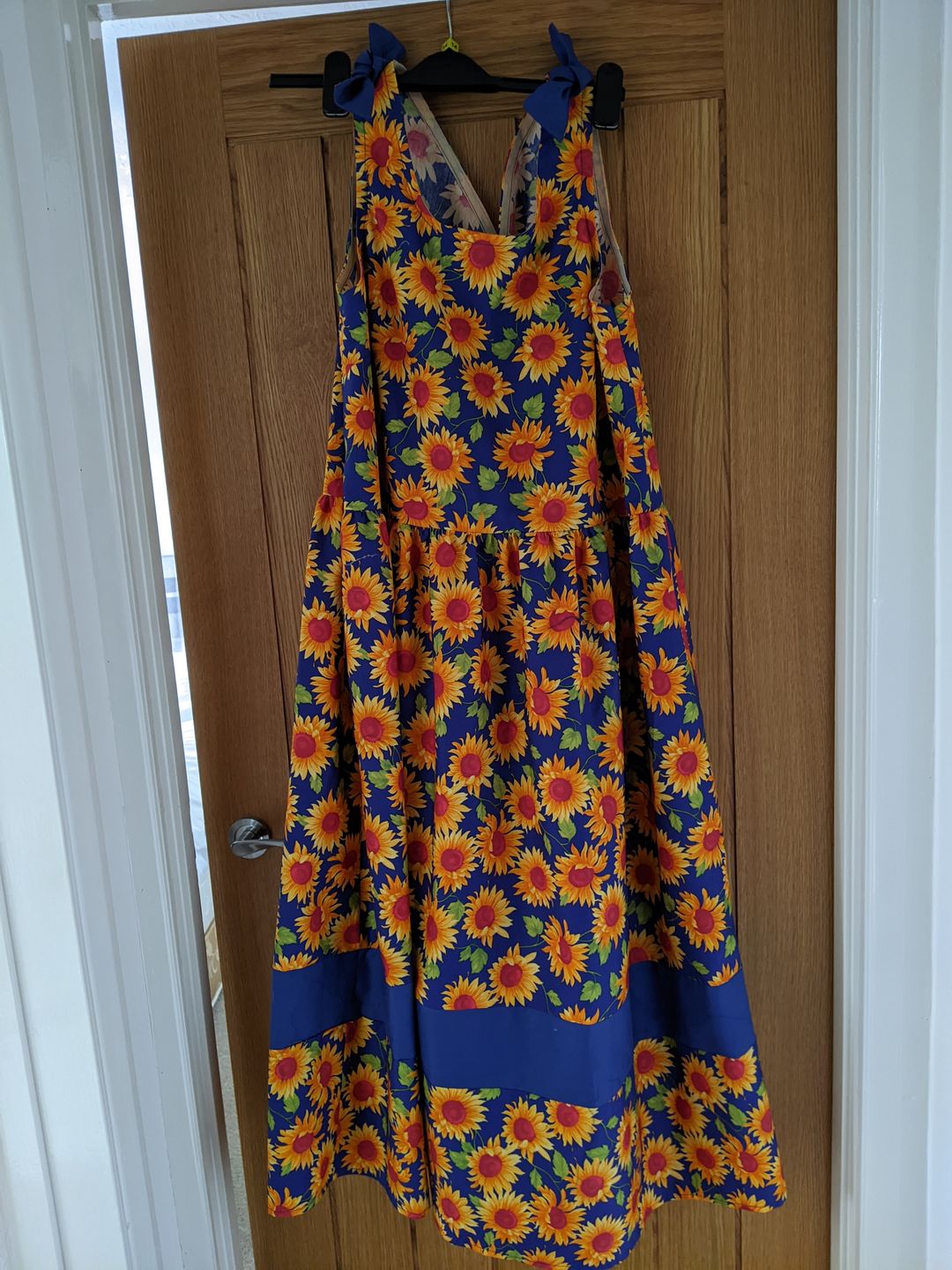 Customer photo review of Sunflowers Rose & Hubble Cotton Poplin Fabric