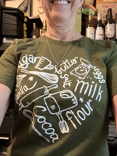 Customer photo review of Bakery Heart T-Shirt
