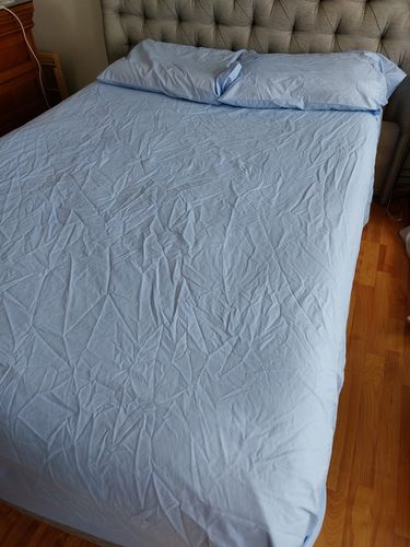 Customer photo review of Juego de Sábanas Básica Algodón Percal 200 -Tamaño y color a elegir