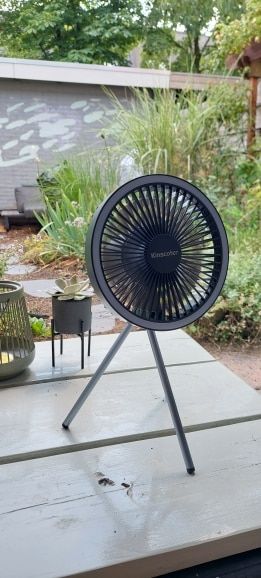Customer photo review of 10000mAh 4000mAh Camping ventilator - Oplaadbaar - Draadloze Plafond elektrische ventilator met Power Bank led verlichting