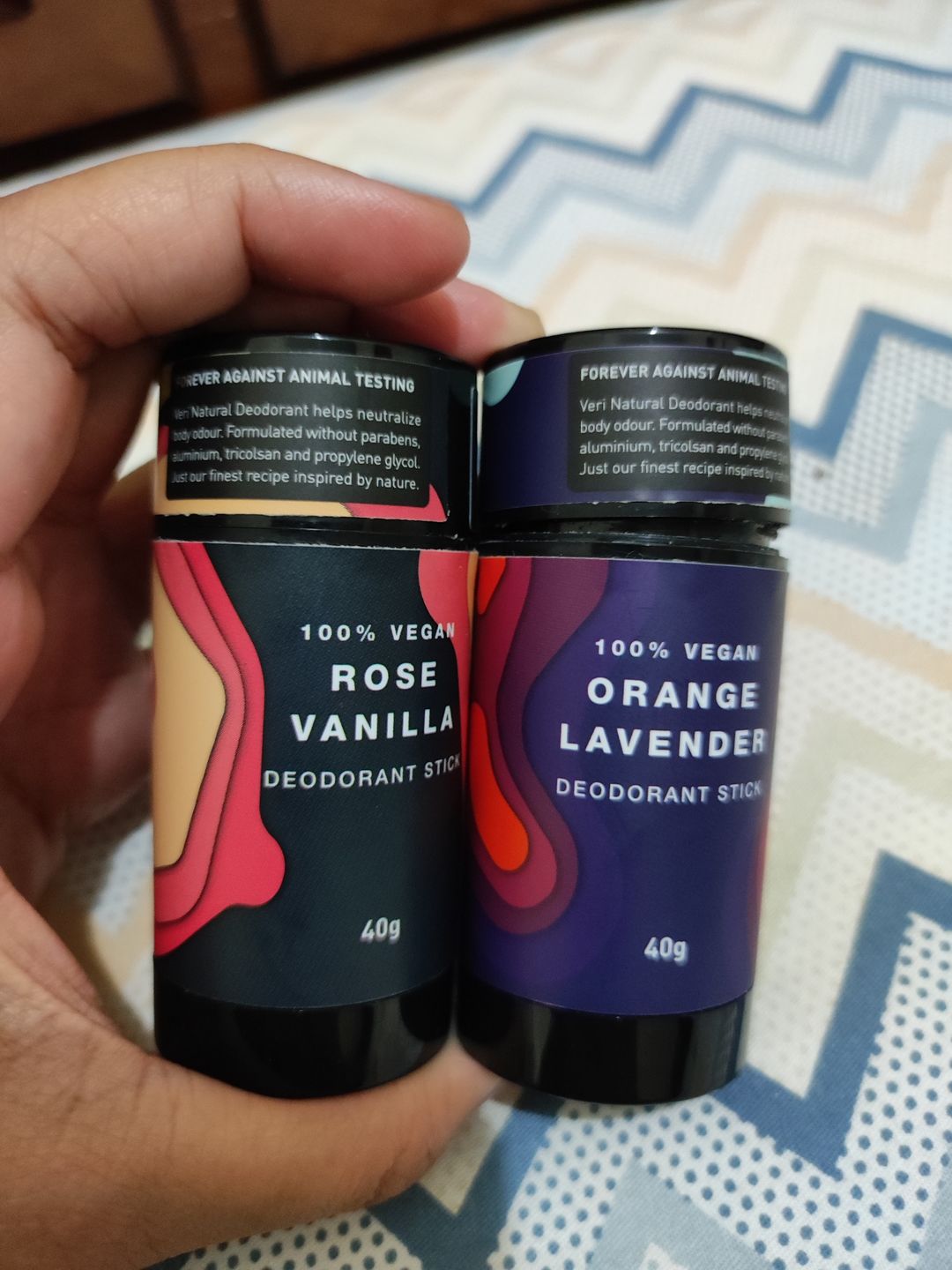 Customer photo review of Veri Natural Deodorant Stick
