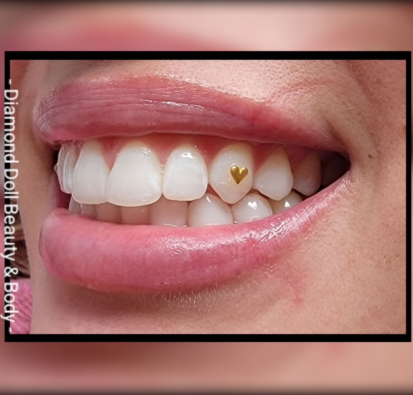 Customer photo review of Large Heart 24-karat gold