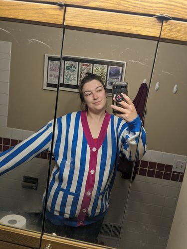 Customer photo review of Fish Dad Cardigan