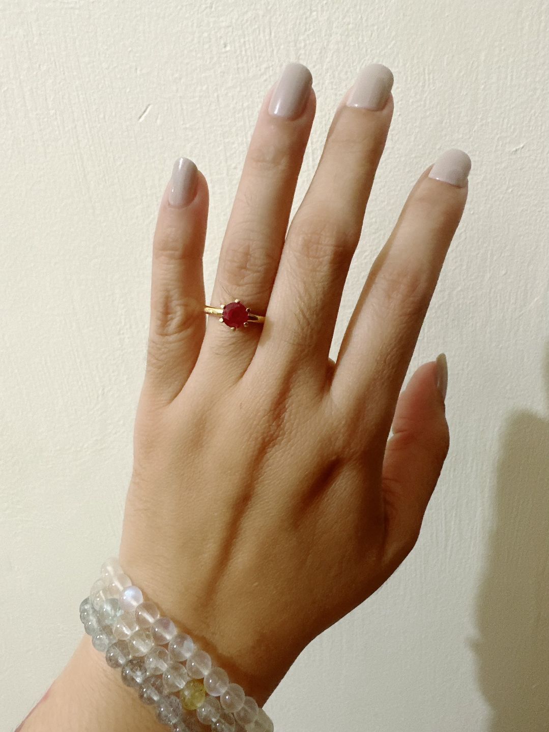 Customer photo review of 1ct Solitaire 6-prong Engagement Ring