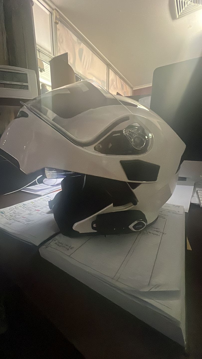 Customer photo review of R3 Modular Full Face Helmet - Bluetooth Headset