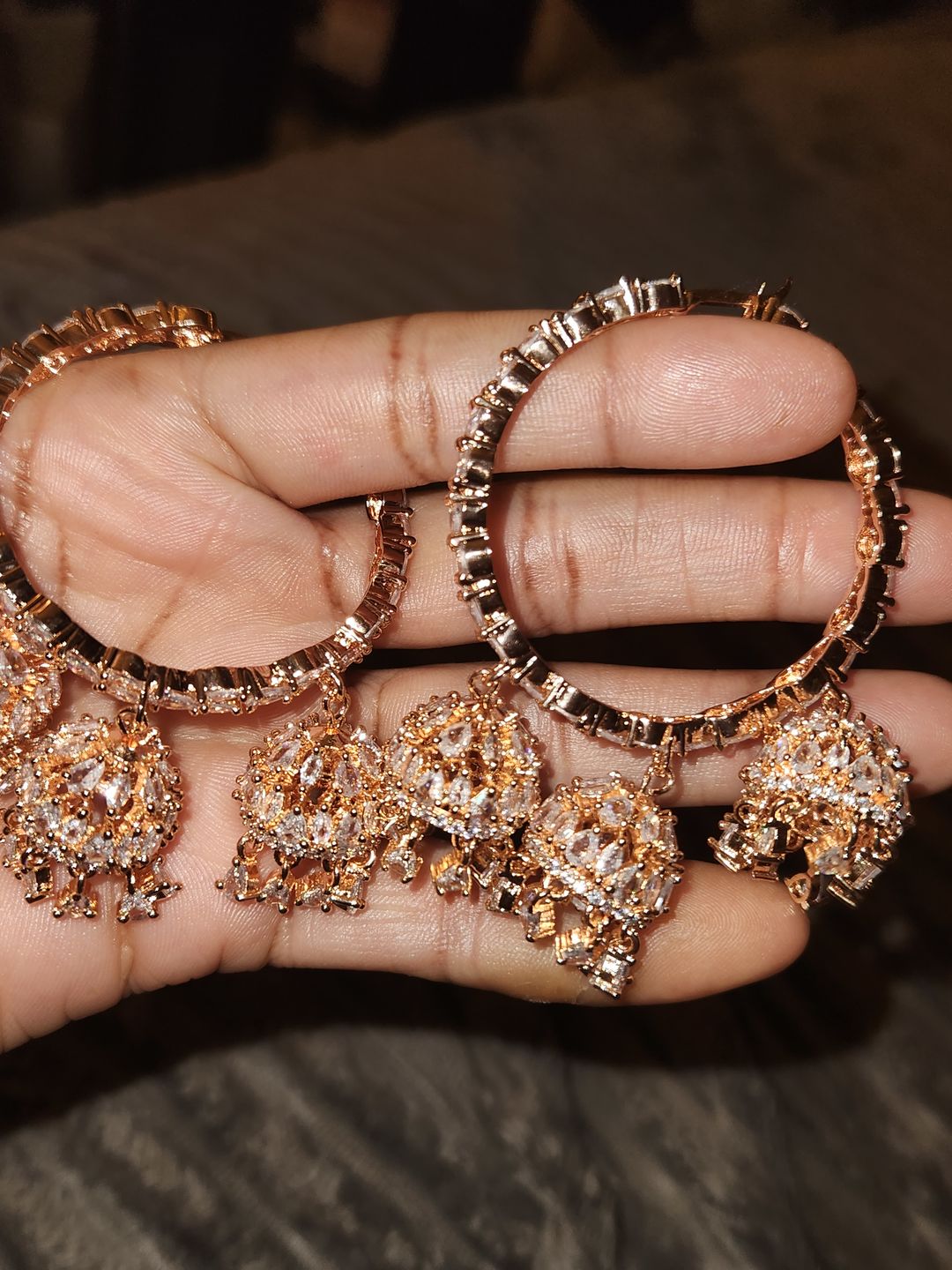 Customer photo review of Kate CZ Earrings