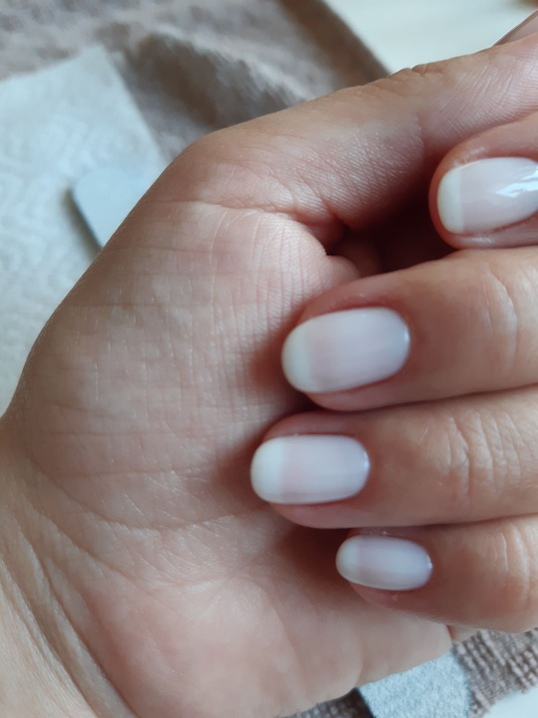 Customer photo review of Semilac 051 French Beige Milk UV Gel Polish 7ml
