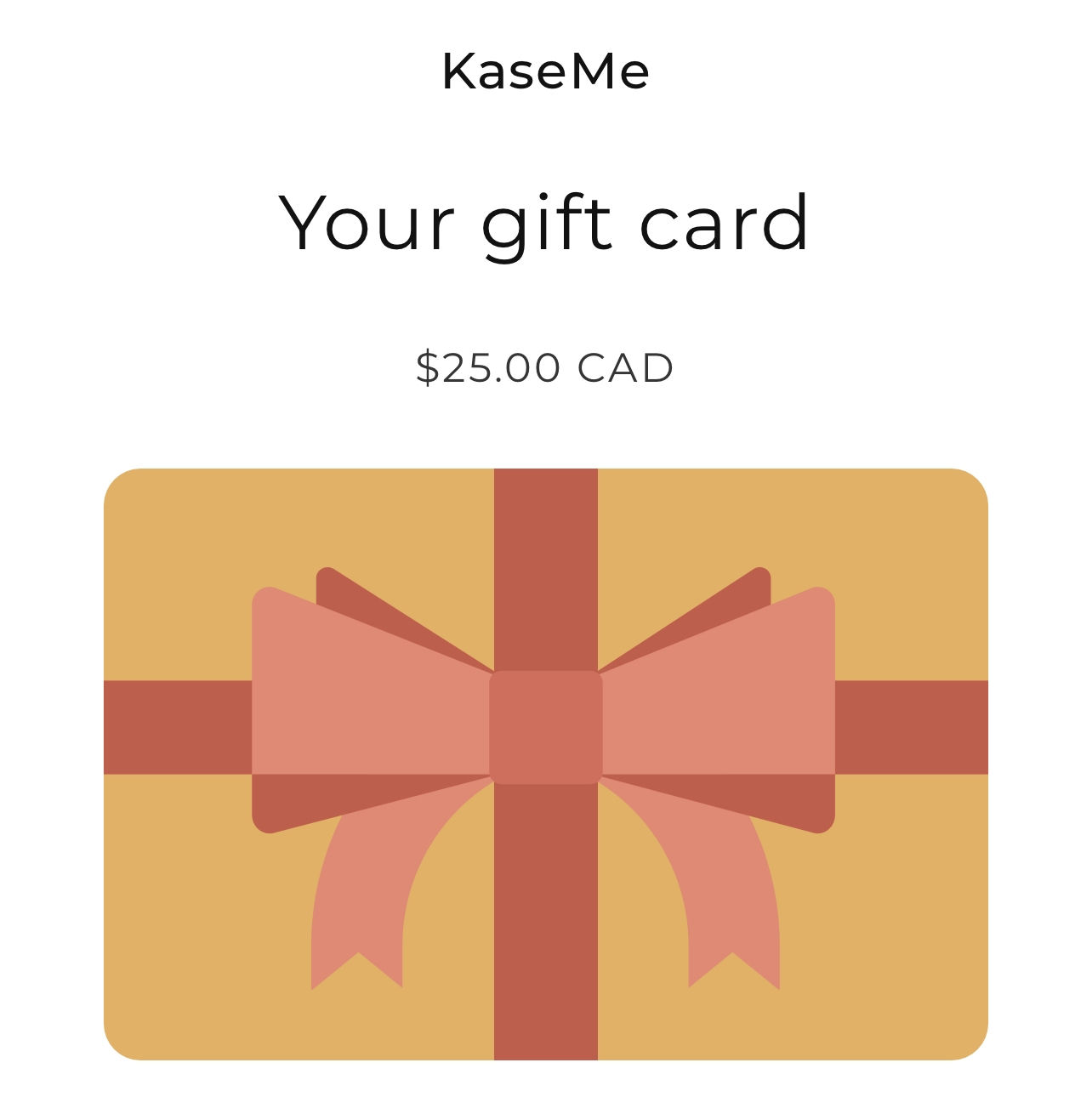 Customer photo review of Gift Card