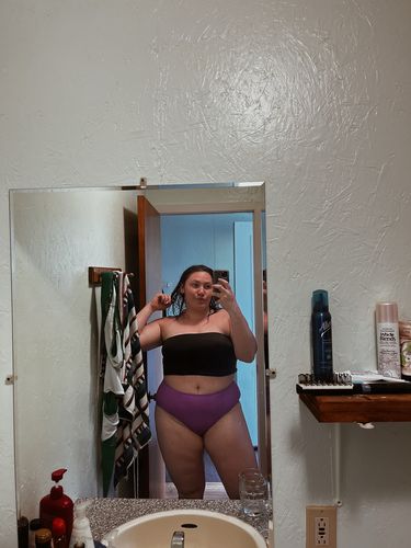 Customer photo review of 'Fearless' Bandeau Bikini Top