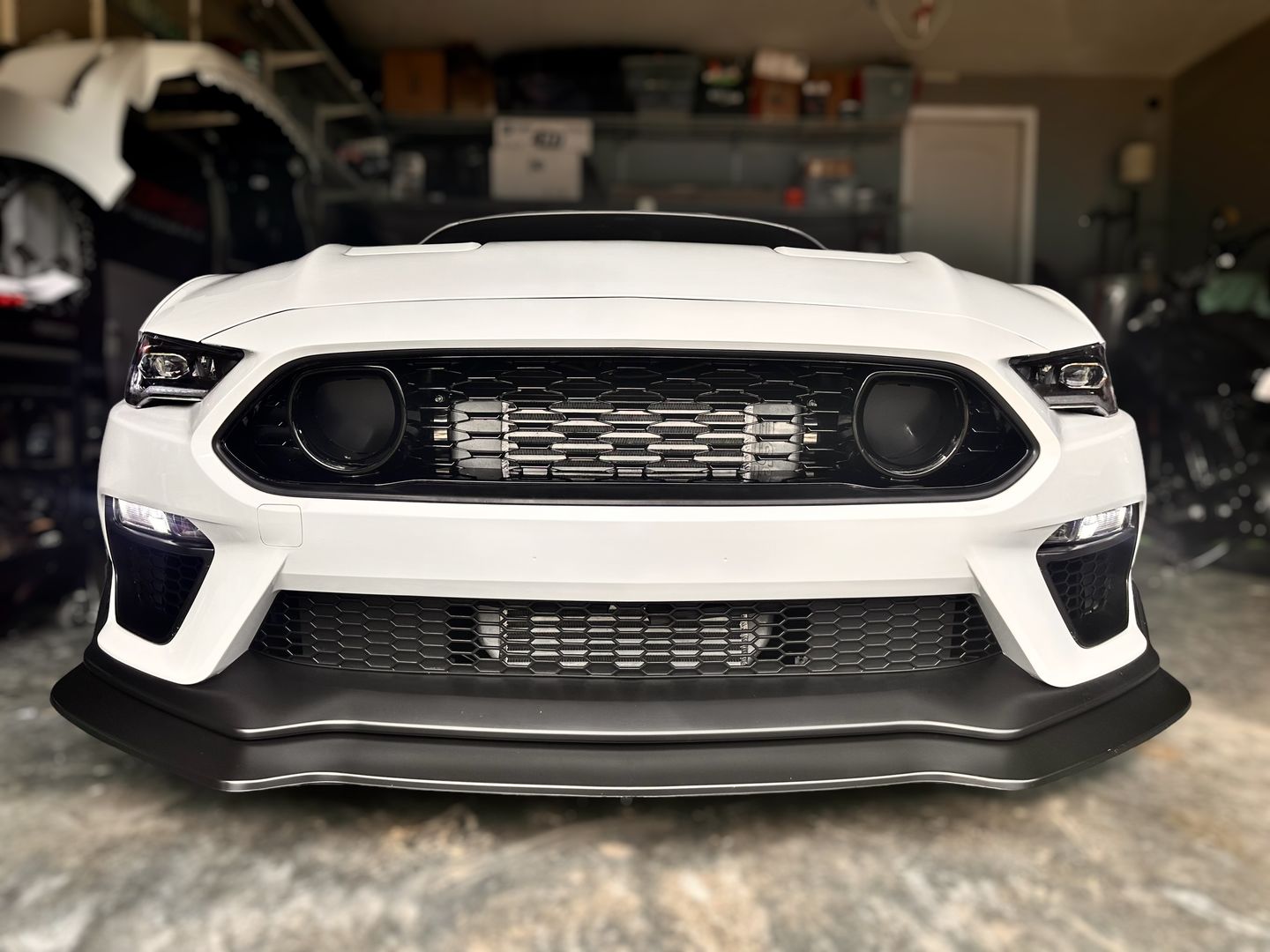 Customer photo review of 2015-23 Ford Mustang Mach 1 Conversion Front Bumper Kit