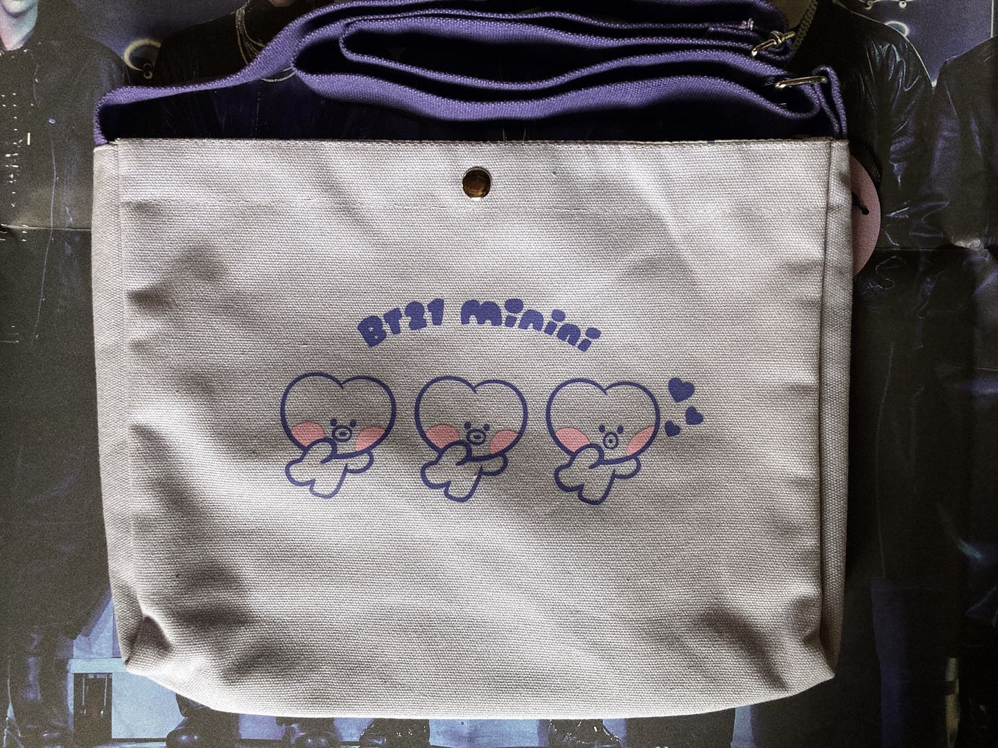 Customer photo review of BT21 MININI CANVAS BAG AND POUCH