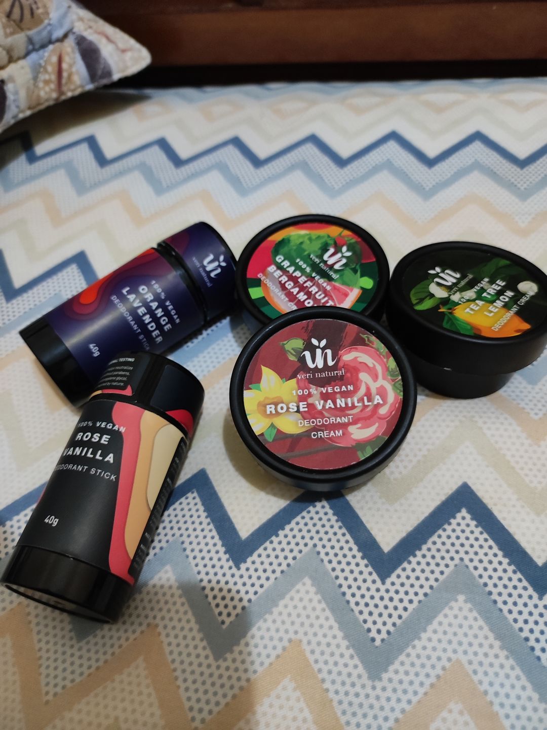 Customer photo review of Rose Vanilla Deodorant Stick