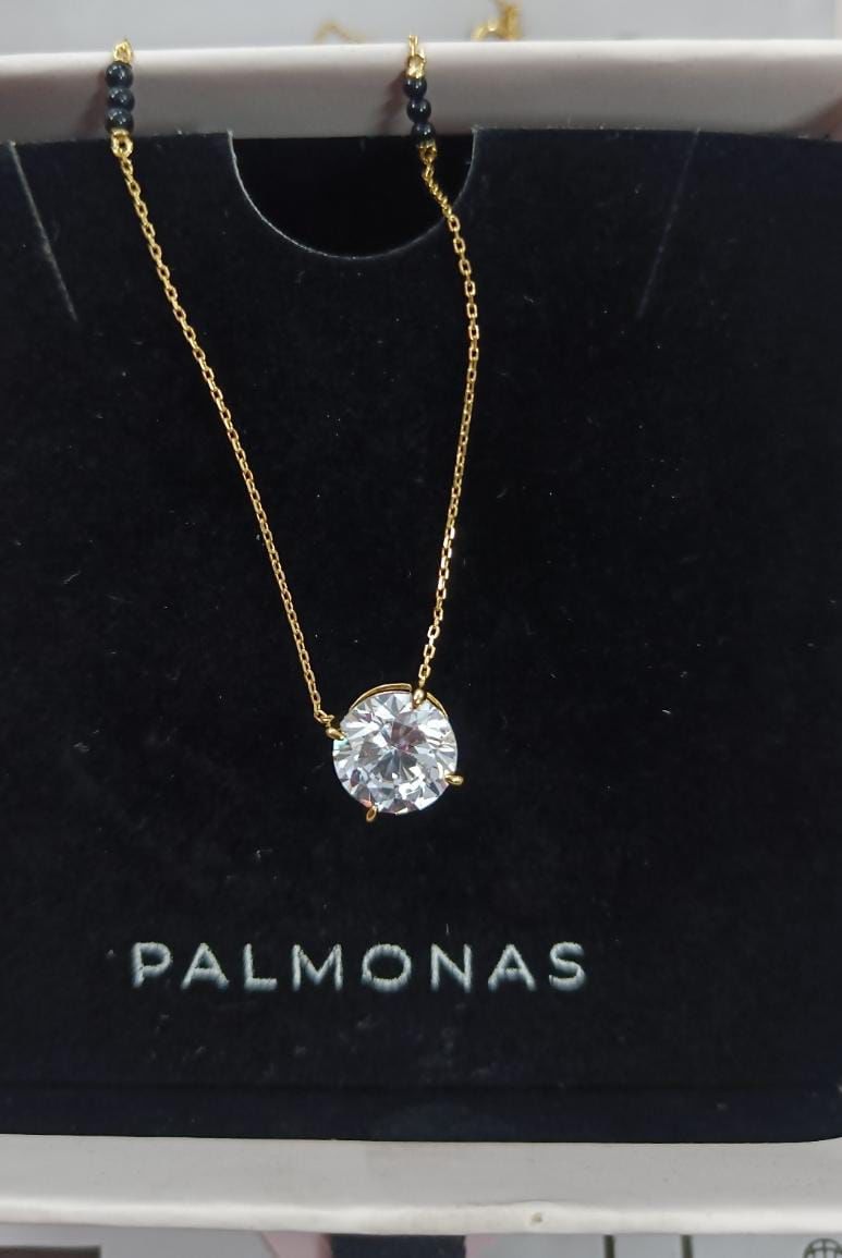 Customer photo review of Royal Solitaire Diamond Mangalsutra   | BIS Hallmarked | 18k Gold Vermeil