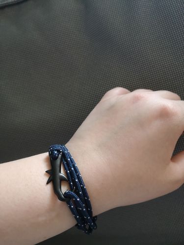 Customer photo review of "Shark" tracking bracelet