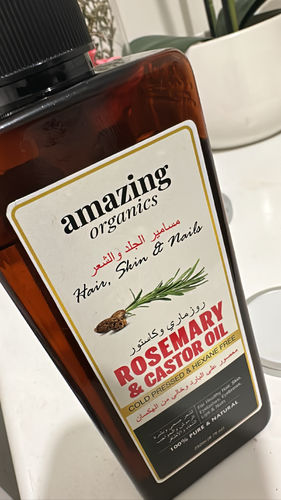 Customer photo review of Rosemary & Castor Oil for Hair Growth