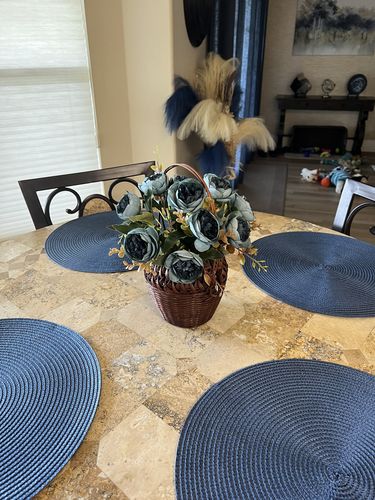 Customer photo review of Bulk 11" Cabbage Roses Bush Artificial Flowers Wholesale