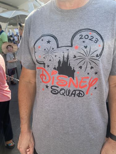 Customer photo review of Disney Squad 2023 DTF Heat Transfer, Disney Vacation Design, Mickey Minnie DTF