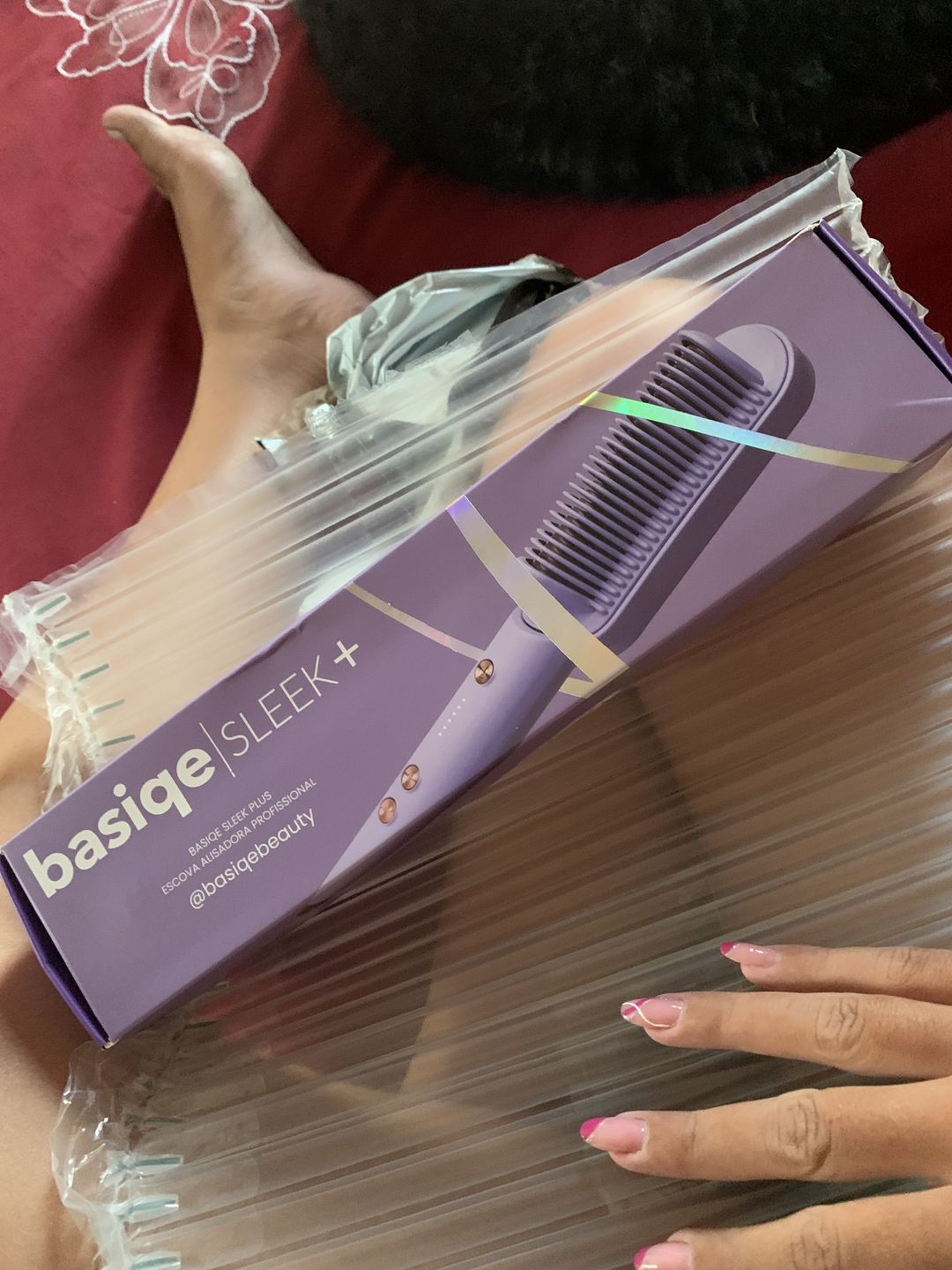 Customer photo review of SLEEK PLUS | Escova Alisadora + Clip Finalizador