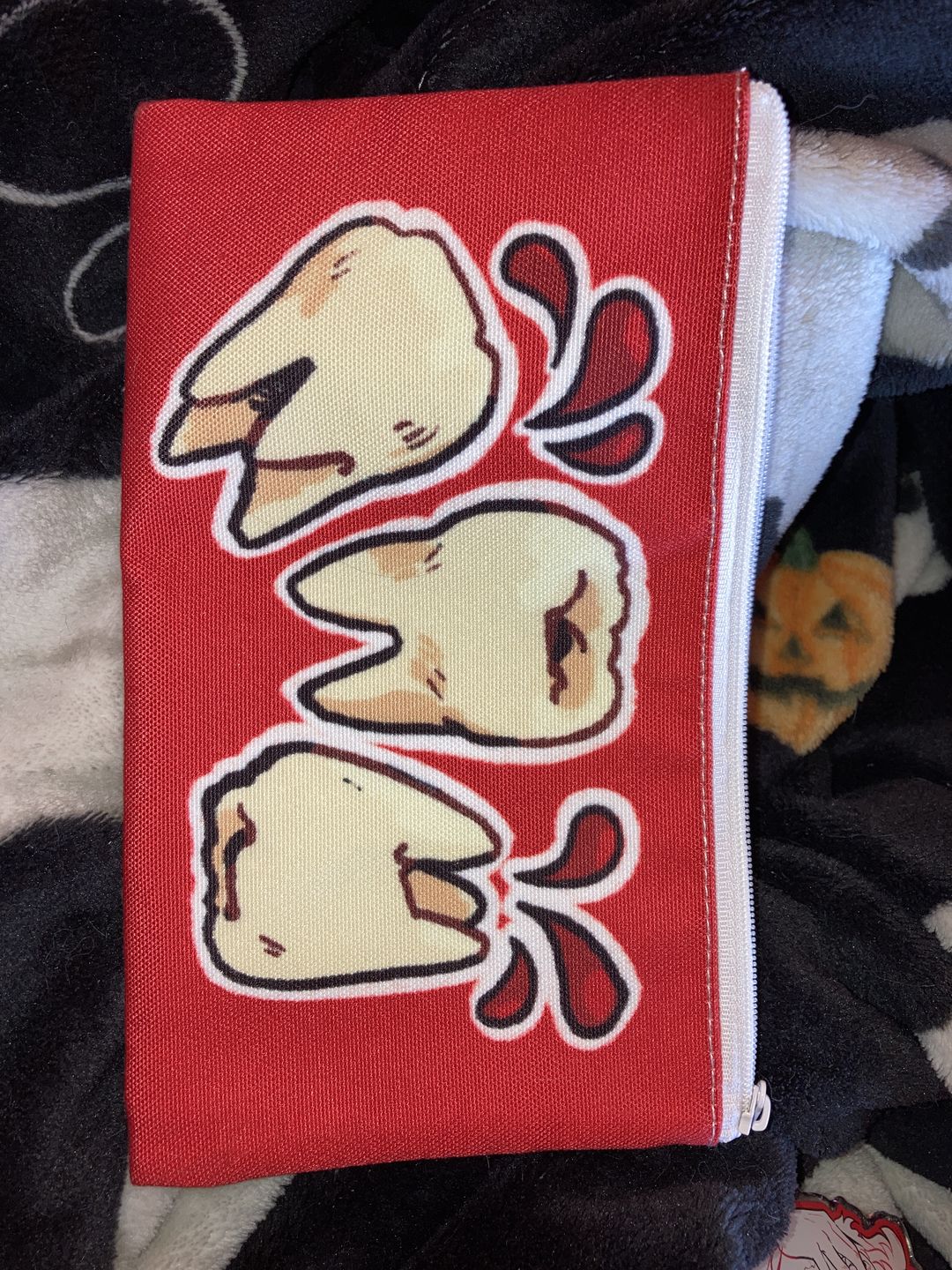 Customer photo review of Bloody Teeth Pencil Pouch
