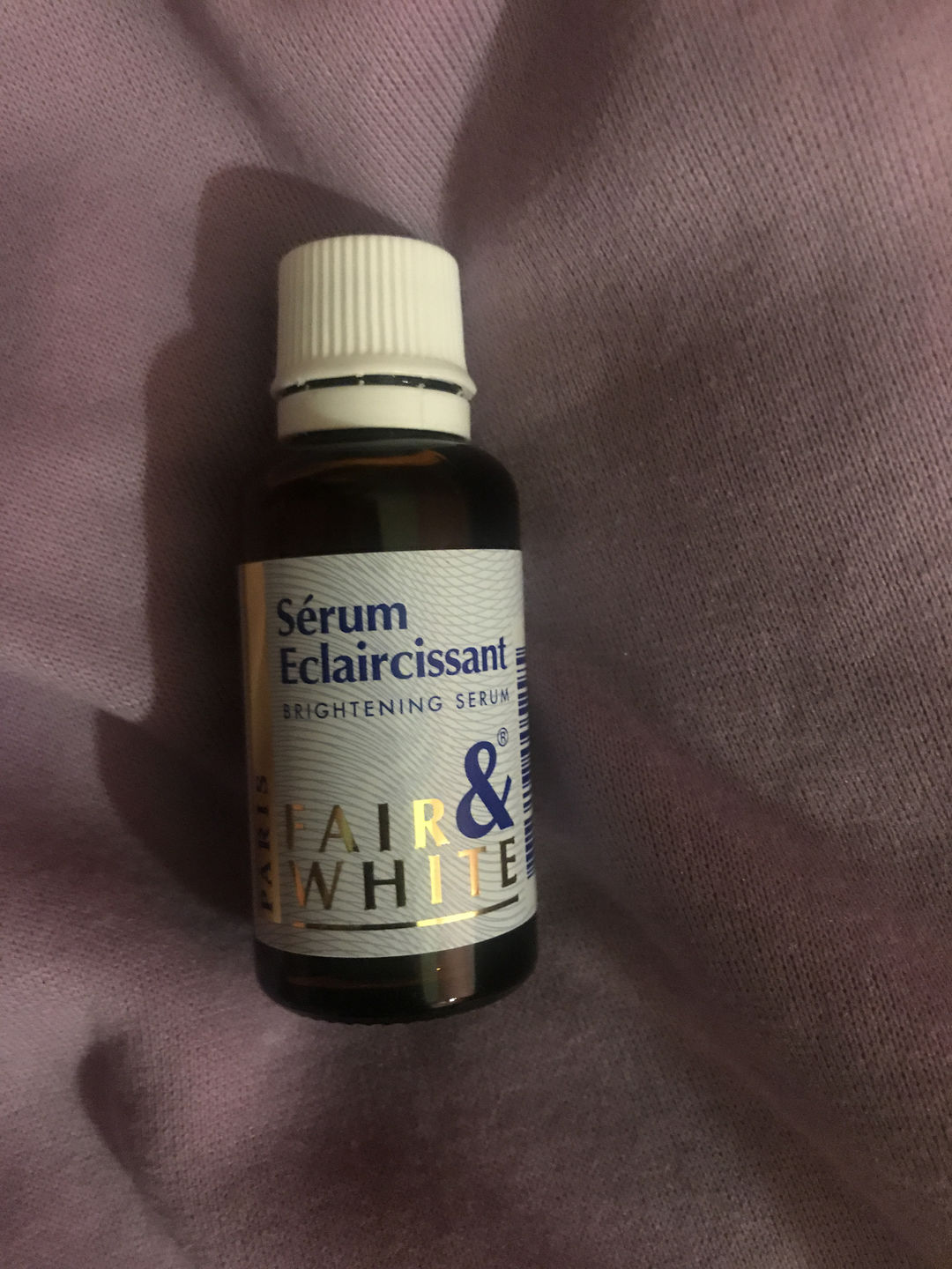 Customer photo review of Fair & White Original Brightening Serum - For all Skin Types - 30ml / 1 fl oz