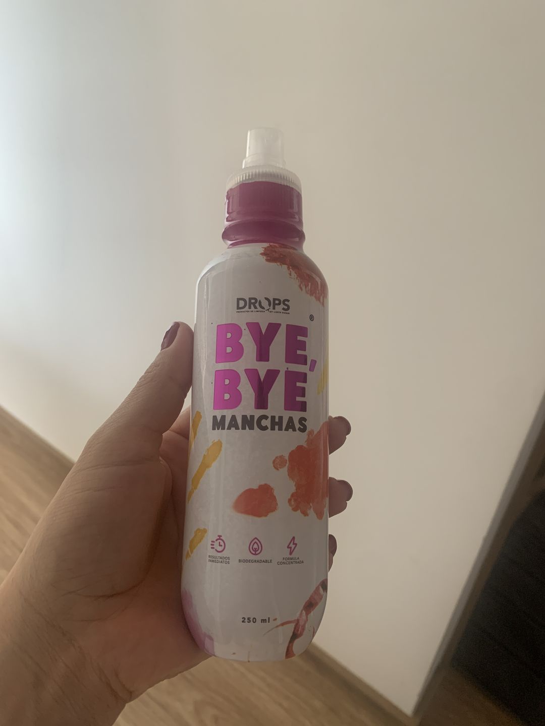 Customer photo review of Quitamanchas BYE BYE Manchas 250 ml