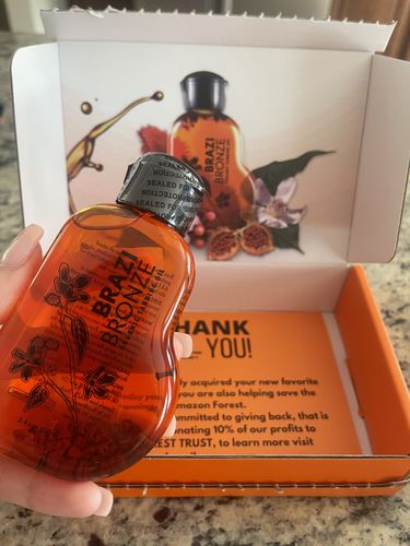 Customer photo review of 100% Natural & Organic Tanning Oil