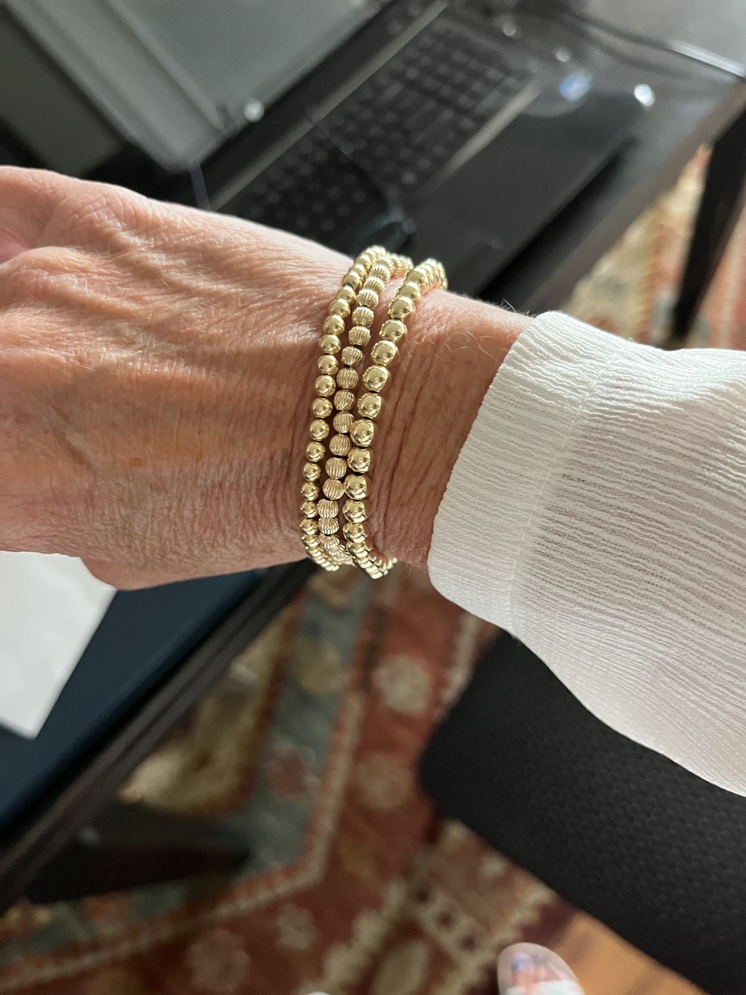 Customer photo review of juno bracelet (4mm)