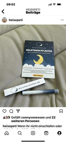Customer photo review of Durchschlafen -  Melatonin Stick
