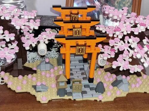 Customer photo review of Romantic Japanese Torii Gates Cherry Blossom Trees | Special Edition