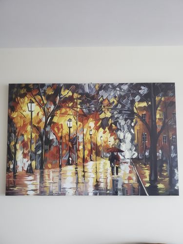 Customer photo review of 'Romantic Night' Framed Canvas