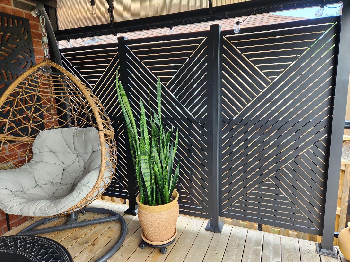 Customer photo review of Privacy Screen (Hexx)