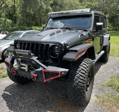 Customer photo review of Black & White Modern Tattered US Flag