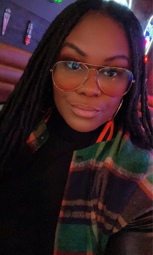 Customer photo review of Motionkiller Faux-Leather Combo Plaid Bomber Jacket