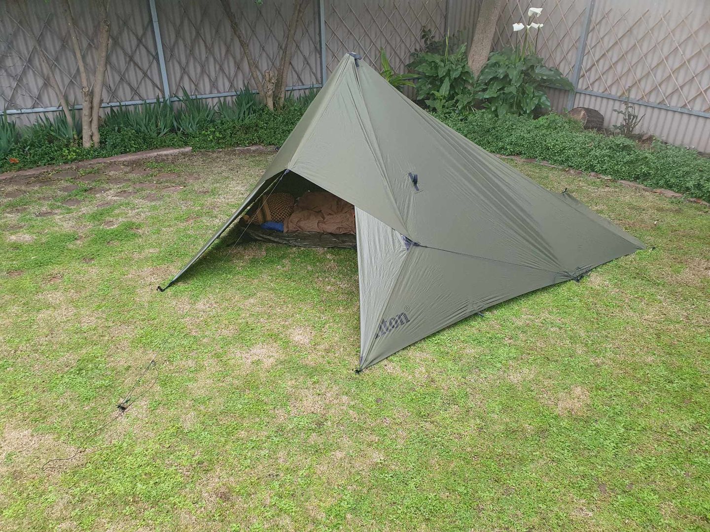 Customer photo review of 3m x 3m Lightweight Tarp