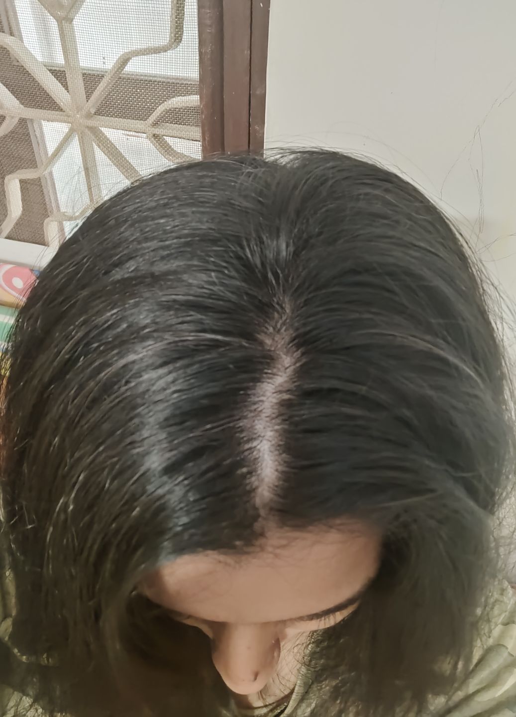Customer photo review of Dark Brown 3.00 SacredHerbs Botanically Activated Gel Hair Color