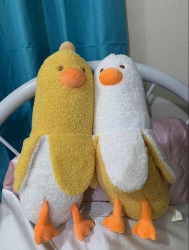 Customer photo review of Fluffy Banana Duck Crew Plushies